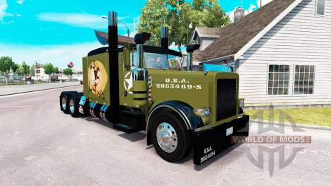 WW2 Estilo de pele para o caminhão Peterbilt 389 para American Truck Simulator