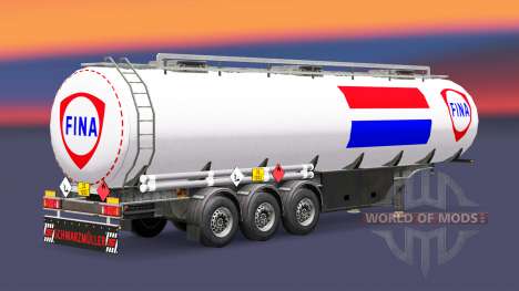 A pele Fina de combustível, semi-reboque para Euro Truck Simulator 2