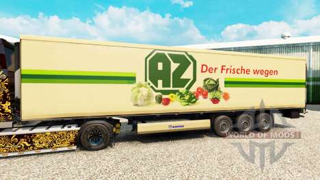 Pele AZ para o semi-refrigerados para Euro Truck Simulator 2