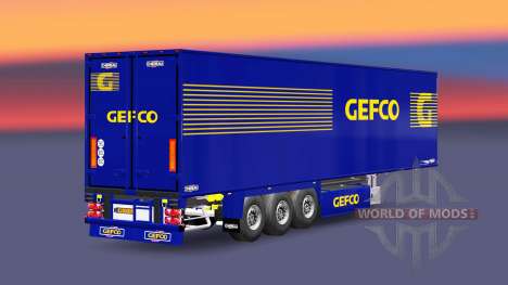 Semi-reboque frigorífico Chereau Gefco para Euro Truck Simulator 2