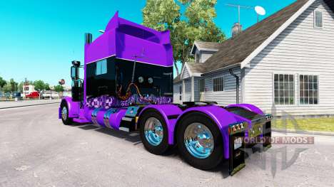 Corrida Inspirado pele para o caminhão Peterbilt para American Truck Simulator