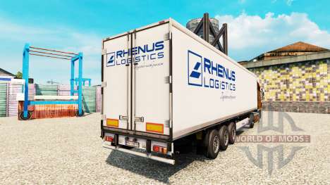 Pele Rhenus Logística para o semi-refrigerados para Euro Truck Simulator 2