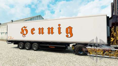 Pele Bennig para o semi-refrigerados para Euro Truck Simulator 2