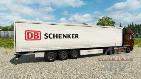 DB Schenker pele para engate de reboque para Euro Truck Simulator 2