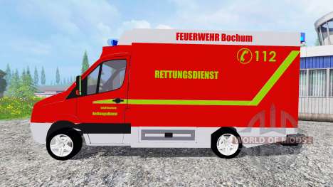 Volkswagen Crafter Feuerwehr Bochum para Farming Simulator 2015