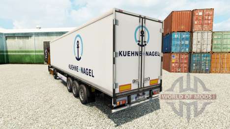 Pele Kuehne & Nagel para o semi-refrigerados para Euro Truck Simulator 2