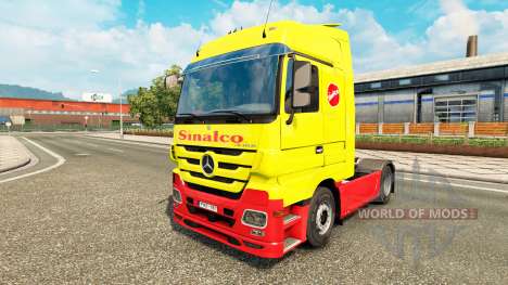 Sinalco pele para caminhão Mercedes Benz para Euro Truck Simulator 2