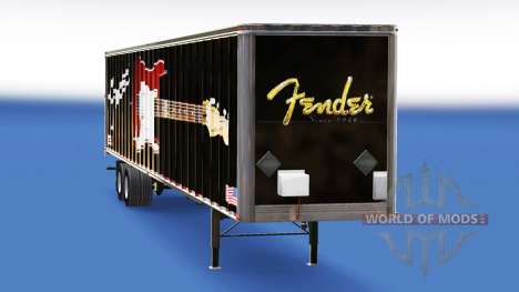 Pele Guitarras Fender no trailer para American Truck Simulator