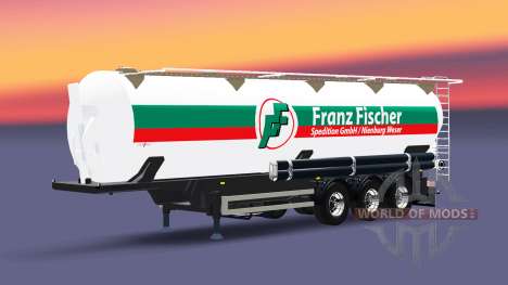Semi-reboque-tanque de Franz Fischer para Euro Truck Simulator 2