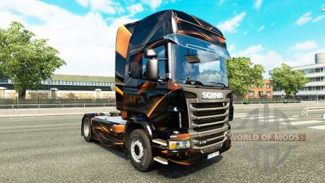 Mate Laranja da pele para Scania truck para Euro Truck Simulator 2