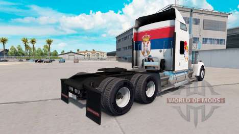 Sérvia pele para o Kenworth W900 trator para American Truck Simulator