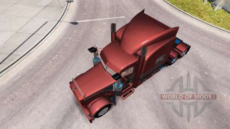Metalizado pele para o caminhão Peterbilt 389 para American Truck Simulator