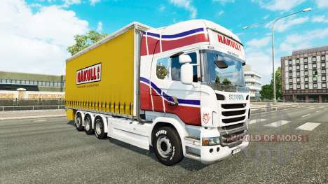 Pele Hakull no trator Scania Tandem para Euro Truck Simulator 2