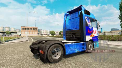 O Red Bull pele para o caminhão Mercedes-Benz para Euro Truck Simulator 2