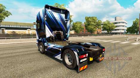 Listras azuis pele para o Scania truck para Euro Truck Simulator 2