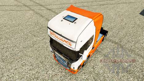 Excelência Transportes pele para o Scania truck para Euro Truck Simulator 2
