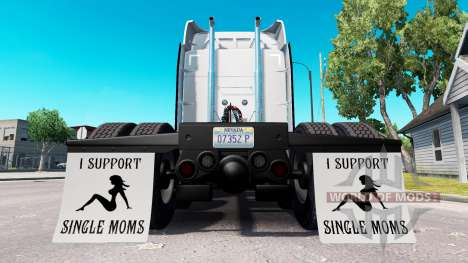 Guarda-lamas eu Apoio a Mães solteiras v1.8 para American Truck Simulator