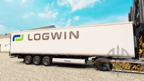 Pele Logwin Logística para o semi-refrigerados para Euro Truck Simulator 2