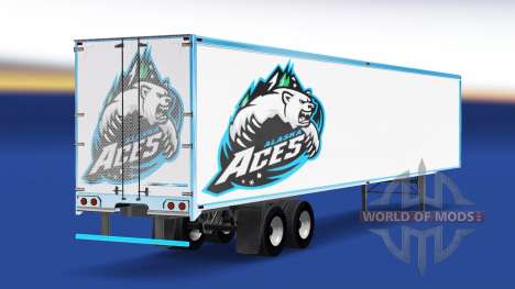 Pele Alaska Aces no trailer para American Truck Simulator