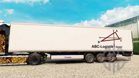 Pele ABC-Logística para o semi-refrigerados para Euro Truck Simulator 2