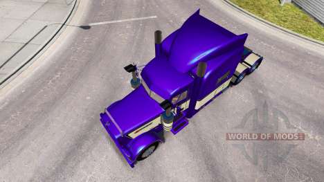 Metalizado Roxo da pele para o caminhão Peterbil para American Truck Simulator