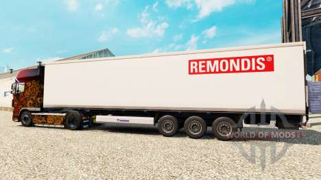 Pele Remondis no semi-reboque-geladeira para Euro Truck Simulator 2