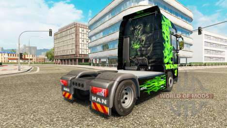 Dragão verde para a pele do HOMEM de caminhão para Euro Truck Simulator 2