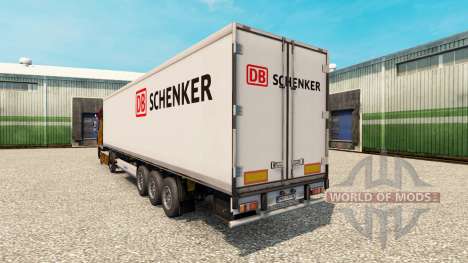 Pele DB Schenker para o semi-refrigerados para Euro Truck Simulator 2