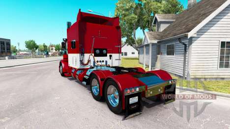 Скин Rethwisch de Transporte LLC на Peterbilt 38 para American Truck Simulator