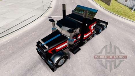Preto Metalizado pele para o caminhão Peterbilt  para American Truck Simulator