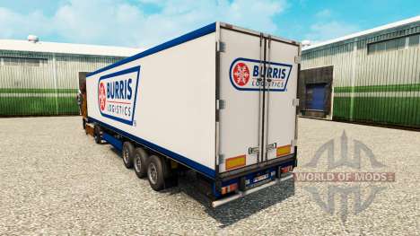 Pele Burris Logística para o semi-refrigerados para Euro Truck Simulator 2