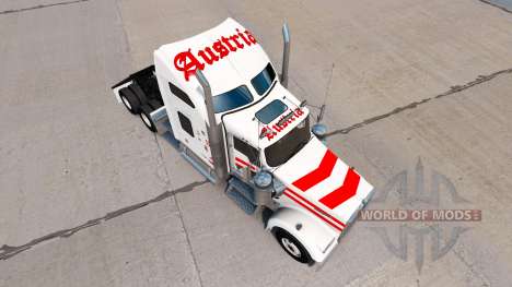 Pele Áustria, em caminhão Kenworth W900 para American Truck Simulator