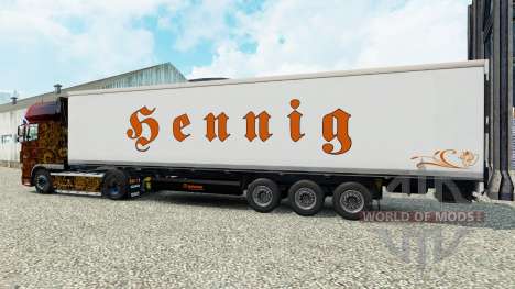 Pele Bennig para o semi-refrigerados para Euro Truck Simulator 2