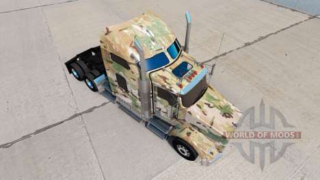 Pele de Camuflagem no caminhão Kenworth T800 para American Truck Simulator