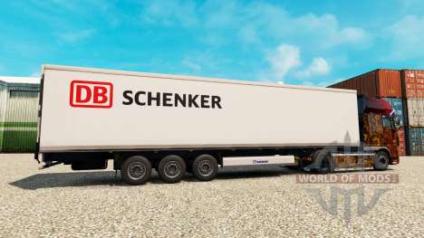 Pele DB Schenker para o semi-refrigerados para Euro Truck Simulator 2