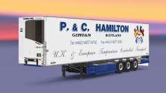 Semi-reboque frigorífico Chereau P. & C. Hamilton para Euro Truck Simulator 2