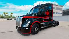 Pele Canadense Express Preto caminhão Kenworth para American Truck Simulator