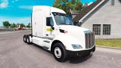 Pele J. B. Hunt caminhões Peterbilt e Volvo para American Truck Simulator