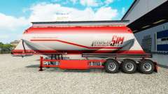 TruckSim pele do semi-reboque-caminhão de cimento para Euro Truck Simulator 2