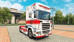 Pele Branca-vermelha em um trator Scania para Euro Truck Simulator 2