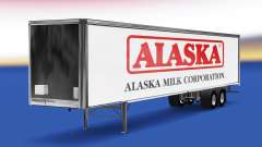 Pele Alasca Leite Corporation no trailer para American Truck Simulator