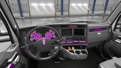 Interior cor-de-Rosa de Discagem para Kenworth T680 para American Truck Simulator