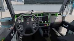 Interior Verde-cinza para Kenworth W900 para American Truck Simulator