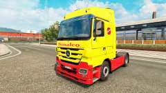 Sinalco pele para caminhão Mercedes Benz para Euro Truck Simulator 2