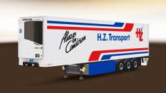 Caminhão de cargas reefer PT e H. Z. Transporte para Euro Truck Simulator 2