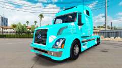 Azul incêndio pele para a Volvo VNL 670 caminhão para American Truck Simulator