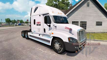 Скин P. A. M. Transport2 на Freightliner Cascadia para American Truck Simulator