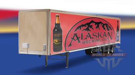 A pele do Alasca Empresa de fabricação de Cerveja no trailer para American Truck Simulator