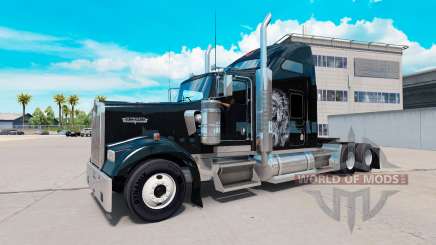 Pele Redskin v1.2 no caminhão Kenworth W900 para American Truck Simulator
