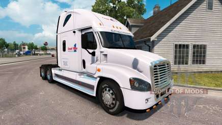 Pele de Carga em um caminhão Freightliner Cascadia para American Truck Simulator